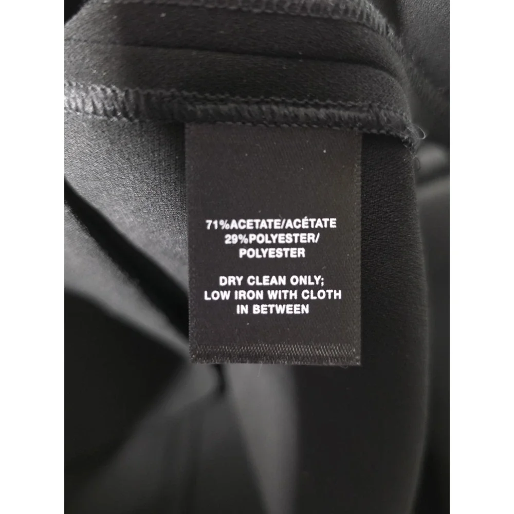 Lafayette 148 New York Caddie Embellished Blouson Sleeve Blouse‎ Black Size 16